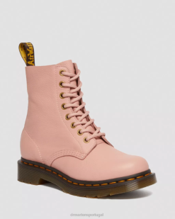 1460 Botas De Couro Pascal Virgínia Dr. Martens Feminino 686r168 Calçado Pêssego Bege Virginia
