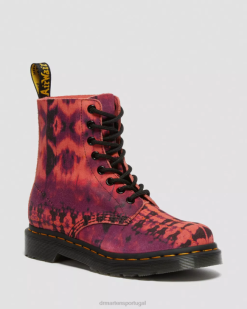 1460 Botas De Couro Tie Dye Pascal Dr. Martens Feminino 686r189 Calçado Roxo