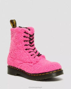 1460 Botas Pascal Faux Shearling Dr. Martens Feminino 686r181 Calçado Rosa Lux Borg