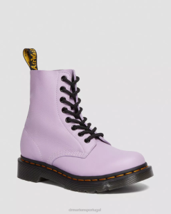 1460 Botas Pascal Pretas Com Cadarço E Ilhós Dr. Martens Feminino 686r192 Calçado Lilás Virginia