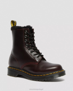 1460 Serena Botas Forradas De Pele Sintética Com Cordões Dr. Martens Unissex 686r201 Calçado Oxblood Atlas