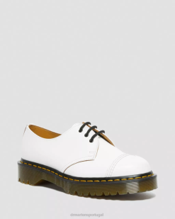 1461 Bex Feito Na Inglaterra Biqueira Sapatos Oxford Dr. Martens Masculino 686r305 Calçado Branco Vintage Liso