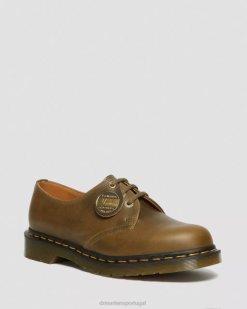1461 Feito Em Sapatos Oxford De Couro Denver Na Inglaterra Dr. Martens Feminino 686r314 Calçado Olive Branch Denver Veg Tan