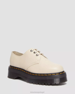 1461 Ii Pisa Sapatos Plataforma De Couro Dr. Martens Feminino 686r303 Calçado Pergaminho Bege Pisa