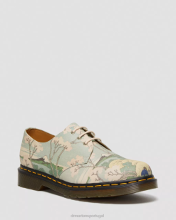 1461 Os Sapatos Oxford De Couro Met Dr. Martens Feminino 686r296 Calçado Multi Obra-prima