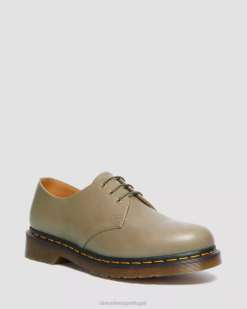 1461 Sapatos Oxford De Couro Carrara Dr. Martens Feminino 686r292 Calçado Verde Oliva Carrara