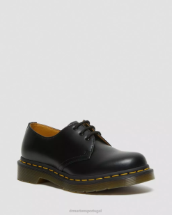 1461 Sapatos Oxford De Couro Liso Dr. Martens Feminino 686r281 Calçado Preto Liso