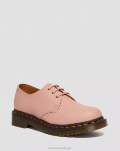 1461 Sapatos Oxford De Couro Virginia Dr. Martens Feminino 686r310 Calçado Pêssego Bege Virginia