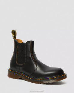 2976 Vintage Feito Na Inglaterra Botas Chelsea Dr. Martens Feminino 686r52 Calçado Preto Quilon