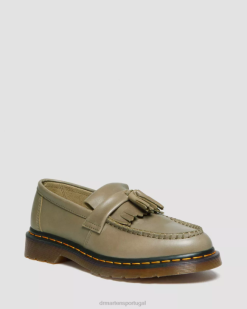 Adrian Carrara Mocassins De Couro Com Borla Dr. Martens Feminino 686r371 Calçado Verde Oliva Carrara