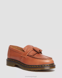 Adrian Carrara Mocassins De Couro Com Borla Dr. Martens Feminino 686r373 Calçado Sela Tan Carrara