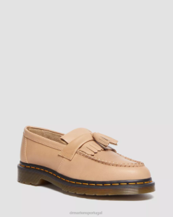 Adrian Carrara Mocassins De Couro Com Borla Dr. Martens Feminino 686r381 Calçado Bege Carrara