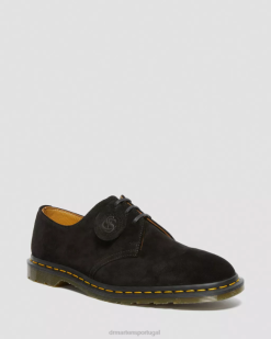 Archie Ii Feito Na Inglaterra Sapatos Oxford De Camurça Dr. Martens Unissex 686r334 Calçado Preto Repello Bezerro Camurça Mb