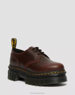 Audrick Brando Sapatos Plataforma De Couro Dr. Martens Feminino 686r236 Calçado Marrom Brando