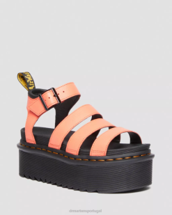 Blaire Pisa Sandálias De Couro Com Tira Plataforma Dr. Martens Feminino 686r264 Calçado Coral Pisa