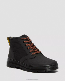 Bonny Ii Botas Casuais De Couro Duplo Dr. Calçado Martens Masculino 686r148 Preto Duplo Original E Poli Macio