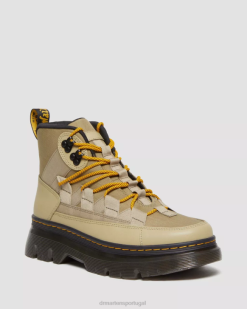 Botas Casuais De Nylon E Couro Boury Dr. Martens Feminino 686r161 Calçado Pálido Oliva Ciclone Nylon E Lapstone