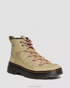 Buwick Botas Utilitárias Extra Resistentes Com Cadarço Dr. Martens Feminino 686r160 Calçado Pale Olive Ajax & Extra Resistente E Hidro