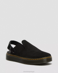 Carlson Camurça Casual Slingback Mules Dr. Martens Unissex 686r349 Calçado Preto E.h.suede