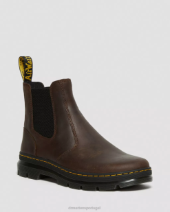 Embury Botas Casuais De Couro Crazy Horse Dr. Martens Masculino 686r46 Calçado Marrom Cavalo Louco