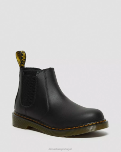 Juventude 2976 Botas Chelsea De Couro Softy T Dr. Martens Kids 686r459 Calçado Preto Softy T