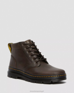 Lindas Botas Casuais De Couro Dr. Martens Masculino 686r50 Calçado Marrom Cavalo Louco