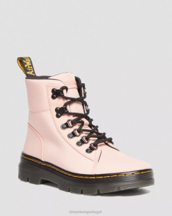 Pentes Botas Casuais De Náilon E Couro Dr. Martens Feminino 686r179 Calçado Pêssego Bege Ciclone Nylon