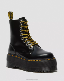 Plataformas De Inicialização Jadon Max Dr. Martens Feminino 686r15 Calçado Preto Manteiga