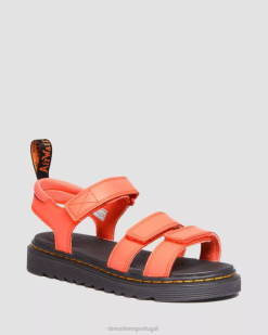 Sandália Juvenil Klaire Athena Com Tira De Couro Dr. Martens Kids 686r467 Calçado Coral Athena