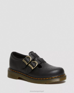 Sapatos Júnior 8065 Softy T Couro Mary Jane Dr. Martens Kids 686r428 Calçado Preto Softy T