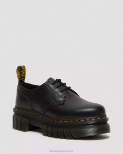 Sapatos Plataforma De Couro Audrick Nappa Dr. Martens Feminino 686r217 Calçado Preto Napa Lux