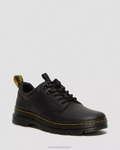 Sapatos Utilitários De Couro Reeder Wyoming Dr. Martens Masculino 686r390 Calçado Preto Wyoming