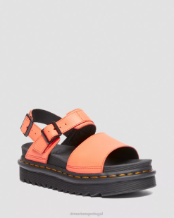 Voss Pisa Sandálias Com Tira De Couro Dr. Martens Feminino 686r276 Calçado Coral Pisa